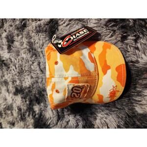 Chase Authentics NASCAR Men's Orange Camouflage Hat number 20